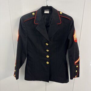 USMC Women’s Dress Blues Coat Size 8S E-5 Sergeant DLA By Bremen-Bowdon